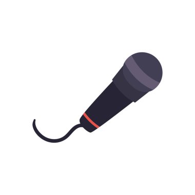 Müzik mikrofonsuz biçim simgesi vektör tasarımı