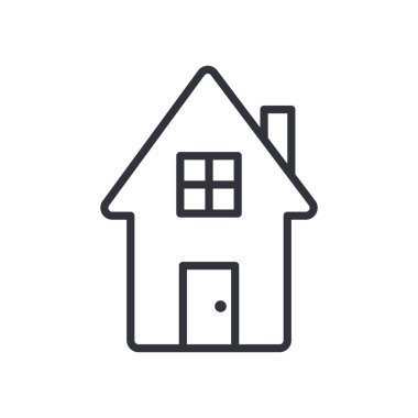 ev satırı biçim ikon vektör tasarımı