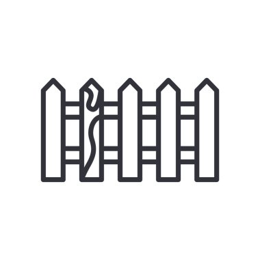 Boya çizgisi biçim vektör tasarımlı çit