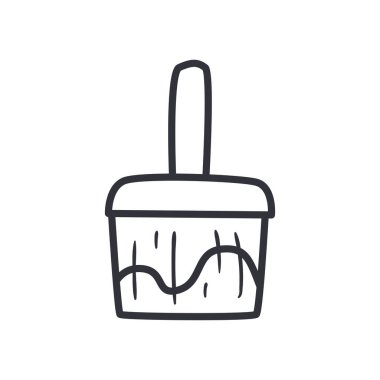 boya fırçası çizgisi biçim vektör tasarımı