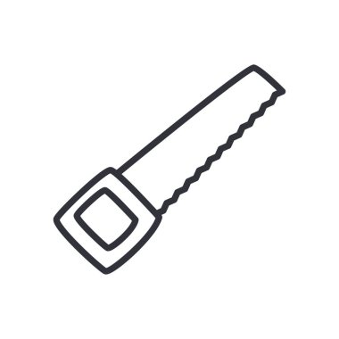 saw line style simge vektör tasarımı