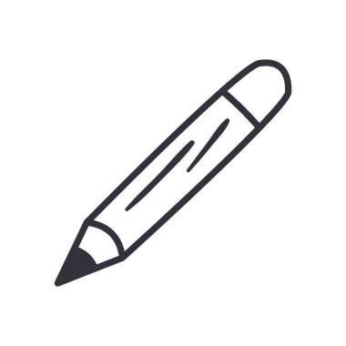 kalem satırı biçim ikon vektör tasarımı