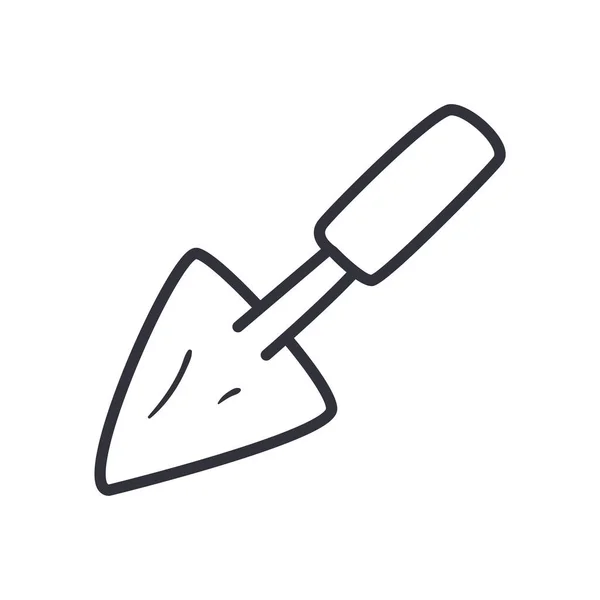 Spatula line style icon vector design — 스톡 벡터