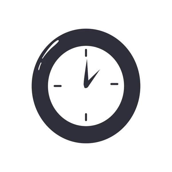 Reloj forma libre icono de estilo de diseño de vectores — Vector de stock
