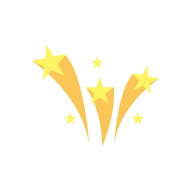 kayan yıldızlar serbest biçim ikon vektör tasarımı