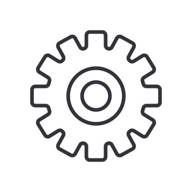 dişli satır biçimi ikon vektör tasarımı