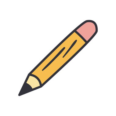 kalem satırı ve biçim simgesi vektör tasarımını doldur