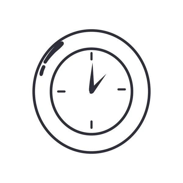 Design de vetor ícone estilo linha relógio —  Vetores de Stock