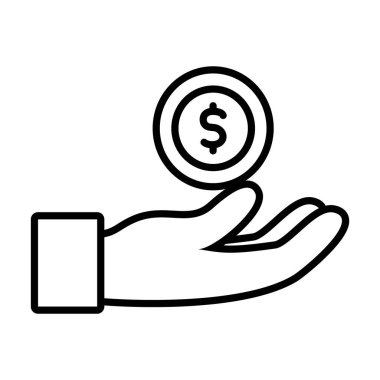 para para ve el simgesi, satır biçimi