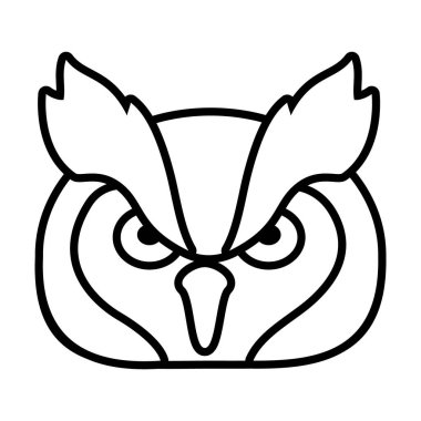 baykuş yüzü simgesi, satır biçimi