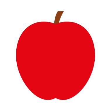 Elma meyvesi simgesi, düz stil