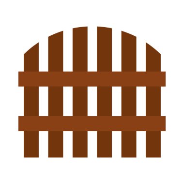 tahta çit simgesi, düz stil