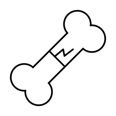 Kırık kemik simgesi, satır biçimi