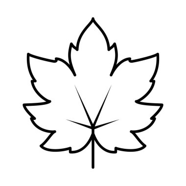 Akçaağaç yaprağı simgesi, satır biçimi