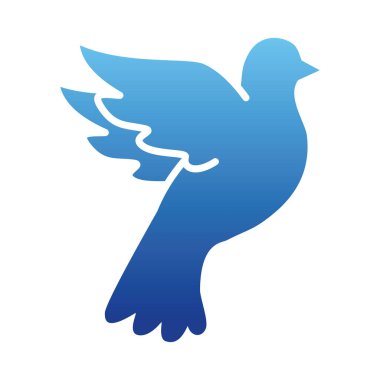 Barış güvercini simgesi, gradyan stili