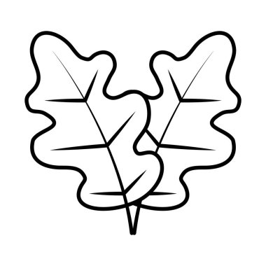 meşe yaprakları simgesi, satır biçimi