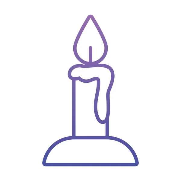 Immagine dell'icona della candela, stile gradiente — Vettoriale Stock