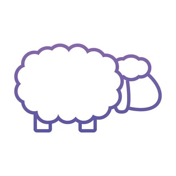 Ícone de ovelha imagem, estilo gradiente —  Vetores de Stock