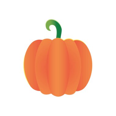 turuncu kabak simgesi, düz stil