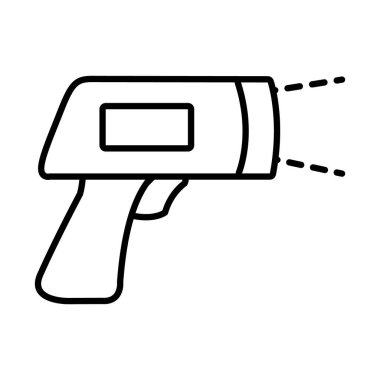 kızılötesi termometre simgesi, satır biçimi