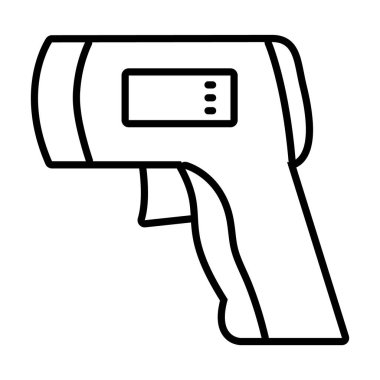 kızılötesi termometre simgesi, satır biçimi