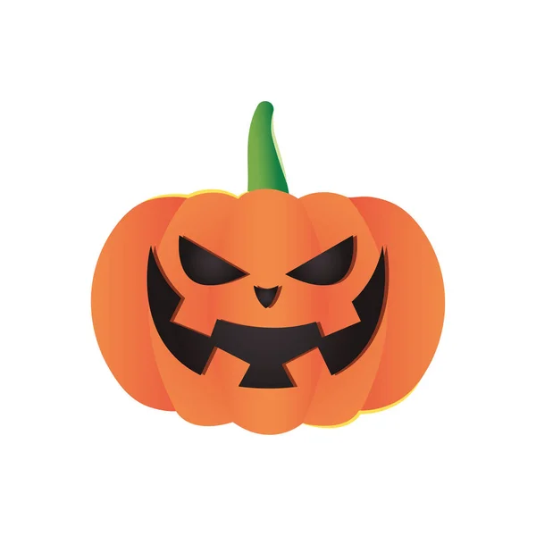 Ícone de abóbora halloween, design colorido — Vetor de Stock
