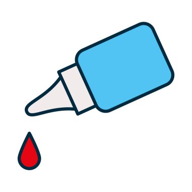 Damlatma şişesi simgesi, satır ve doldurma biçimi