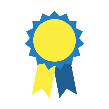 ödül kurdele simgesi, düz stil