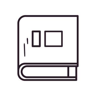 kitap satırı biçim vektör tasarımı