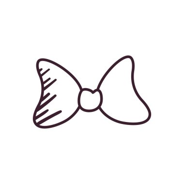 pop art bowtie çizgisi biçim vektör tasarımı