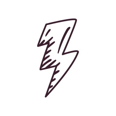 pop art thunder çizgisi biçim vektör tasarımı