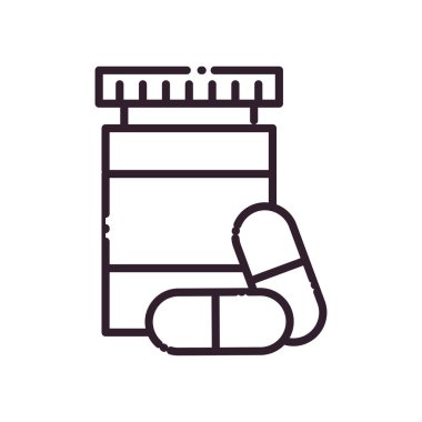 hap satırı biçim ikon vektör tasarımı