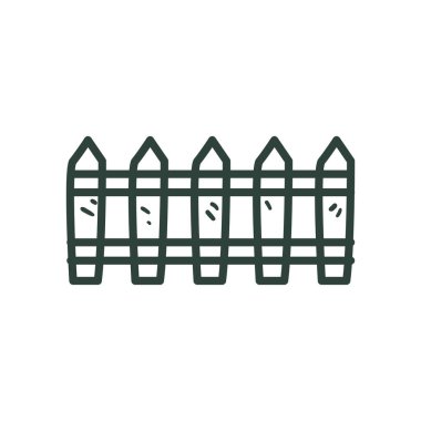 çiftlik çiti çizgisi biçim vektör tasarımı