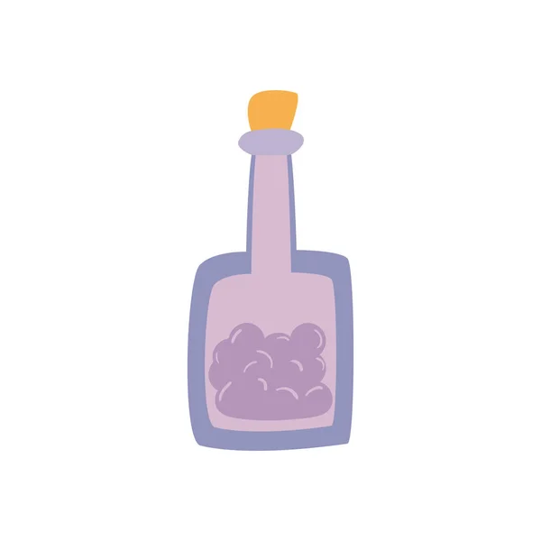 Mexikanska tequila flaska fri form stil ikon vektor design — Stock vektor