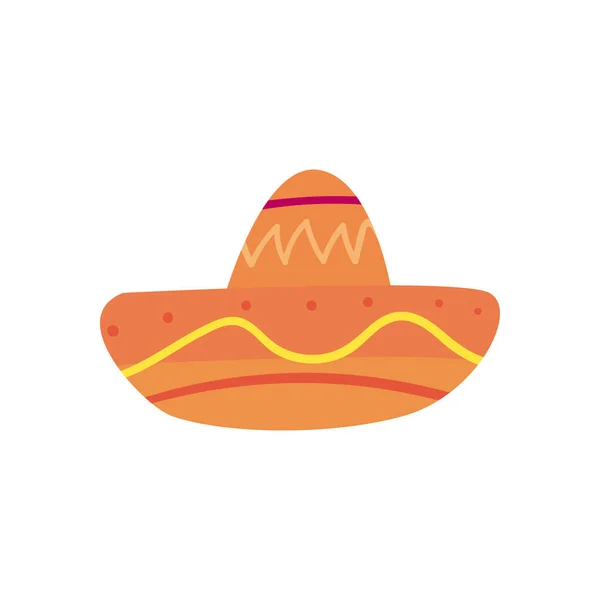 Diseño de vectores de forma libre de sombrero mexicano icono de estilo — Vector de stock