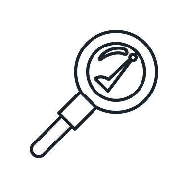 lupe satır biçim vektör tasarımı işaretini işaretle