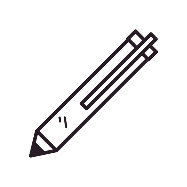 Línea de lápiz estilo icono vector de diseño — Vector de stock