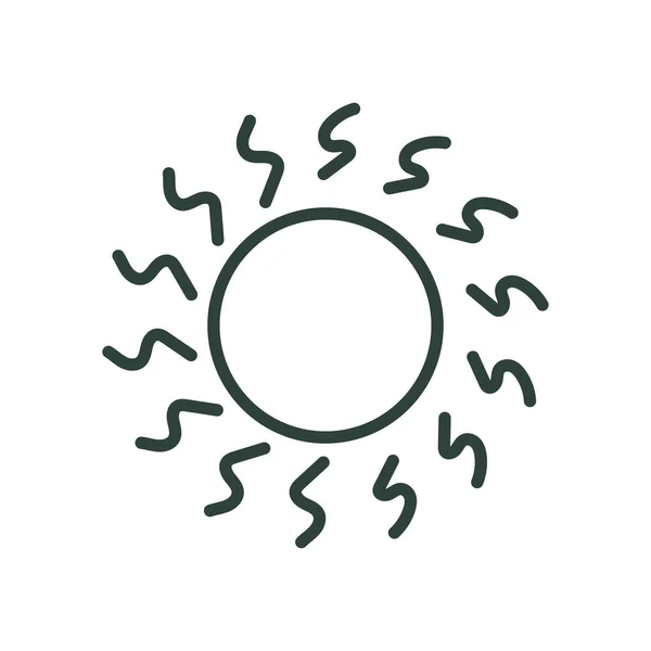 Design de vetor ícone de estilo de linha solar — Vetor de Stock