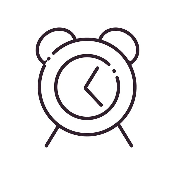 Linia zegara styl ikona wektor projekt — Wektor stockowy