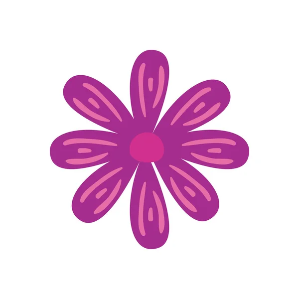 Flor forma libre icono de estilo vector de diseño — Vector de stock