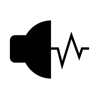 giden ses simgesi simgesi, vektör illüstrasyonu