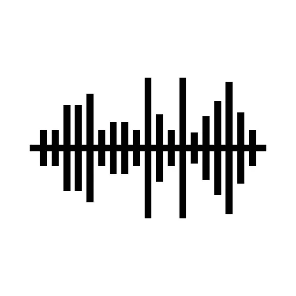 Formas cuadradas ondas sonoras, ilustración vectorial — Vector de stock