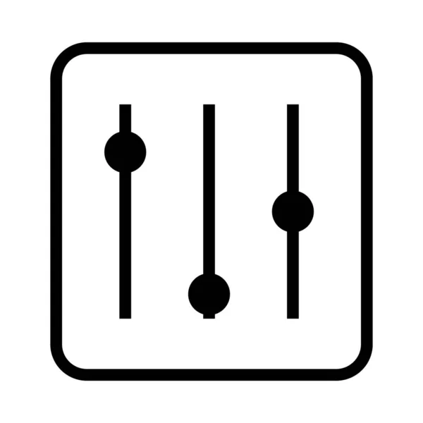 Icono de control de sonido de audio, ilustración vectorial — Vector de stock