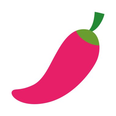 kırmızı biber simgesi, düz stil