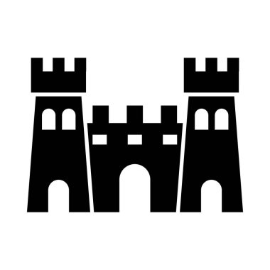 Kumdan kale simgesi, siluet tarzı