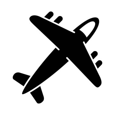 uçak simgesi resmi, siluet biçimi