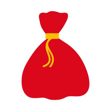 Çöp torbası simgesi, düz biçim