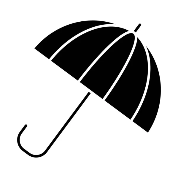 Παραλία ομπρέλα εικονίδιο, στυλ σιλουέτα — Διανυσματικό Αρχείο