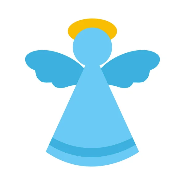 Engel vorm icoon, platte stijl — Stockvector