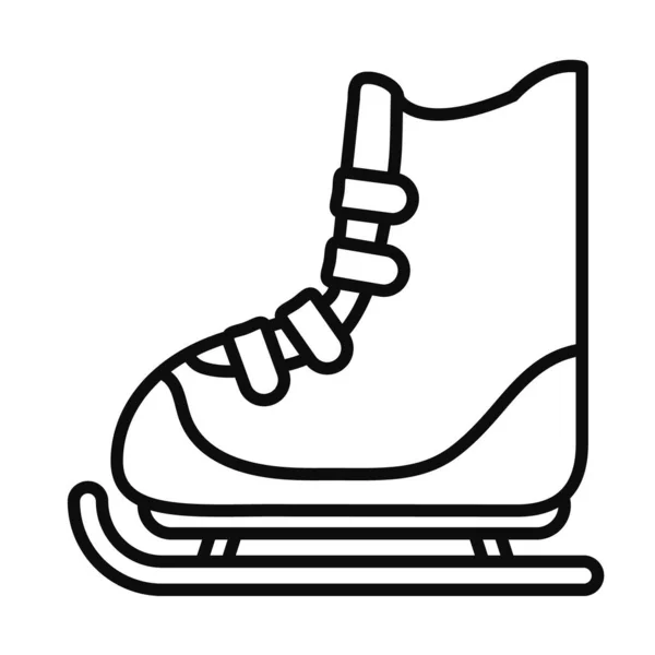 Icono del rodillo de hielo, estilo de línea — Archivo Imágenes Vectoriales
